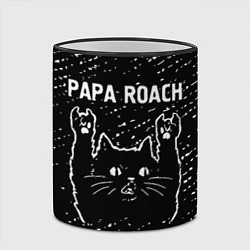 Кружка 3D Papa Roach Rock Cat, цвет: 3D-черный кант — фото 2