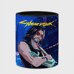 Кружка 3D Johnny Cyberpunk2077, цвет: 3D-белый + черный — фото 2