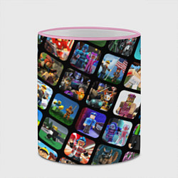 Кружка 3D ROBLOX СЮЖЕТЫ, цвет: 3D-розовый кант — фото 2