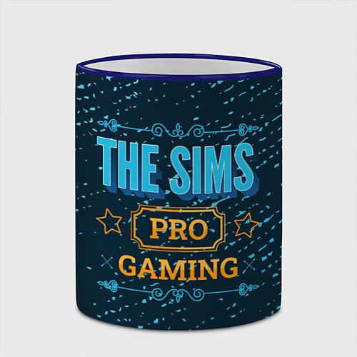 Кружка цветная The Sims Gaming PRO / 3D-Синий кант – фото 2