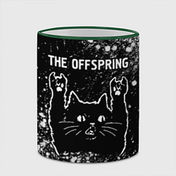 Кружка 3D The Offspring Rock Cat, цвет: 3D-зеленый кант — фото 2