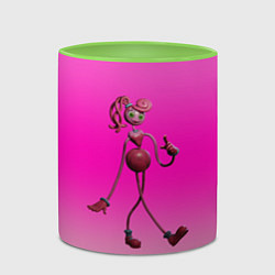 Кружка 3D POPPY PLAYTIME МАМА ДЛИННЫЕ НОГИ, цвет: 3D-белый + светло-зеленый — фото 2