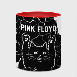 Кружка 3D Pink Floyd Rock Cat, цвет: 3D-белый + красный — фото 2