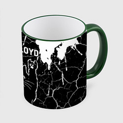 Кружка 3D Pink Floyd Rock Cat, цвет: 3D-зеленый кант