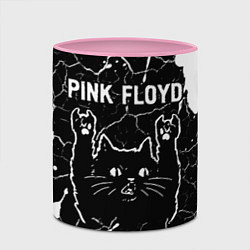 Кружка 3D Pink Floyd Rock Cat, цвет: 3D-белый + розовый — фото 2