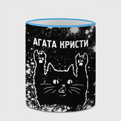 Кружка 3D Агата Кристи Rock Cat FS, цвет: 3D-небесно-голубой кант — фото 2