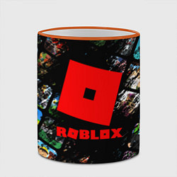 Кружка 3D ROBLOX СЮЖЕТЫ И ЛОГОТИП, цвет: 3D-оранжевый кант — фото 2