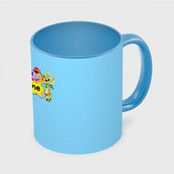 Кружка 3D POPPY PLAYTIME chapter 2 персонажи, цвет: 3D-белый + небесно-голубой