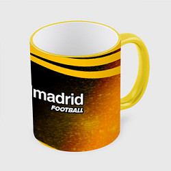 Кружка 3D REAL MADRID Football Линии, цвет: 3D-желтый кант