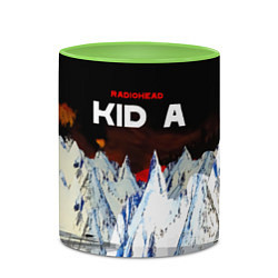 Кружка 3D Kid A - Radiohead, цвет: 3D-белый + светло-зеленый — фото 2