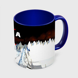 Кружка 3D Kid A - Radiohead, цвет: 3D-белый + синий