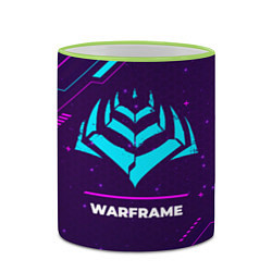 Кружка 3D Warframe Gaming Neon, цвет: 3D-светло-зеленый кант — фото 2