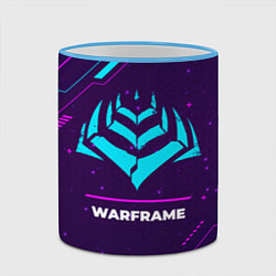 Кружка 3D Warframe Gaming Neon, цвет: 3D-небесно-голубой кант — фото 2