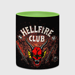 Кружка 3D Hellfire club, цвет: 3D-белый + светло-зеленый — фото 2