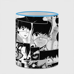 Кружка 3D Токийский гуль паттерн, цвет: 3D-небесно-голубой кант — фото 2