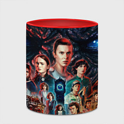 Кружка 3D ОЧЕНЬ СТРАННЫЕ ДЕЛА 4 STRANGER THINGS 4, цвет: 3D-белый + красный — фото 2