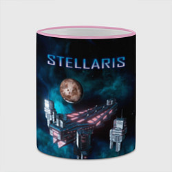 Кружка 3D Stellaris космический корабль, цвет: 3D-розовый кант — фото 2