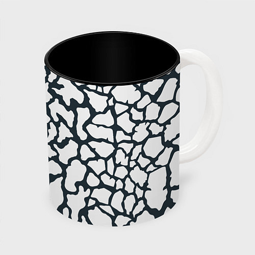 Кружка цветная Animal Black and White Pattern / 3D-Белый + черный – фото 1