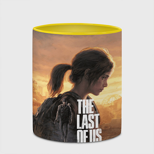 Кружка цветная Элли и Джоэл TLOU part 1 Remake / 3D-Белый + желтый – фото 2