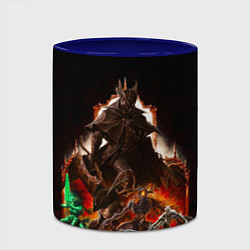 Кружка 3D BLOODBORNE Экспозиция боссов, цвет: 3D-белый + синий — фото 2