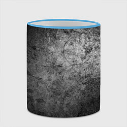 Кружка 3D Потертая текстура, цвет: 3D-небесно-голубой кант — фото 2