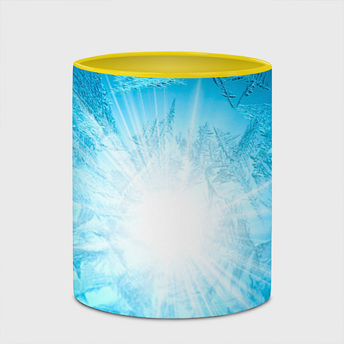 Кружка цветная Лед Вспышка света / 3D-Белый + желтый – фото 2