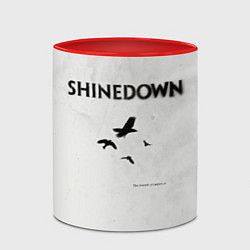 Кружка 3D The Sound of Madness - Shinedown, цвет: 3D-белый + красный — фото 2