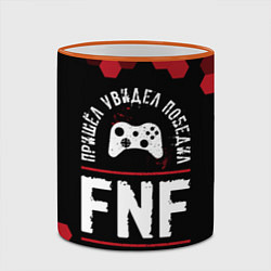 Кружка 3D FNF Пришел, Увидел, Победил, цвет: 3D-оранжевый кант — фото 2