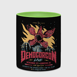 Кружка 3D Stranger Things Demogorgon, цвет: 3D-белый + светло-зеленый — фото 2