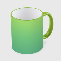 Кружка 3D Shades of Green GRADIENT, цвет: 3D-светло-зеленый кант