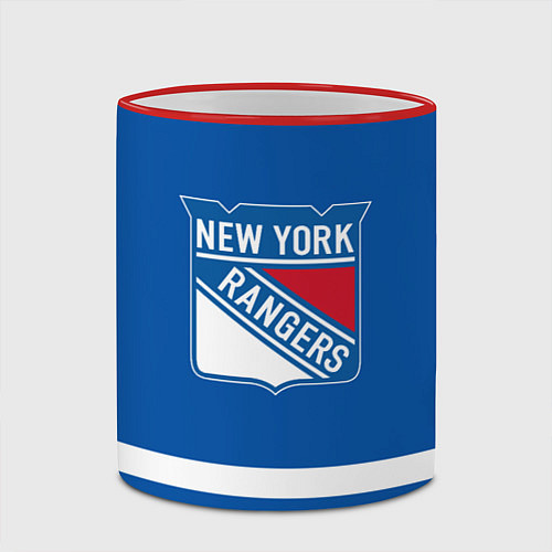 Кружка цветная New York Rangers Панарин / 3D-Красный кант – фото 2