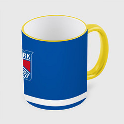 Кружка 3D New York Rangers Панарин, цвет: 3D-желтый кант
