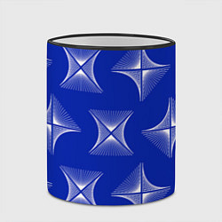 Кружка 3D ABSTRACT PATTERN ON A BLUE BACKGROUND, цвет: 3D-черный кант — фото 2