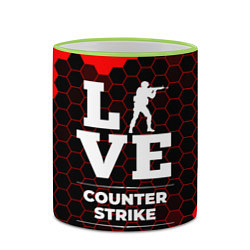 Кружка 3D Counter Strike Love Классика, цвет: 3D-светло-зеленый кант — фото 2