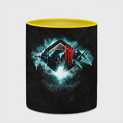 Кружка 3D More Monsters and Sprites - Skrillex, цвет: 3D-белый + желтый — фото 2