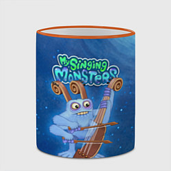 Кружка 3D My singing monsters СМЫЧОРОГ Bowgart, цвет: 3D-оранжевый кант — фото 2
