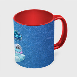 Кружка 3D My singing monsters ДИДЖ Deedge, цвет: 3D-белый + красный