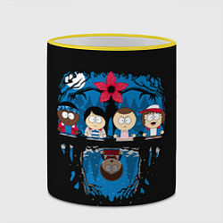 Кружка 3D Stranger Things South Park, цвет: 3D-желтый кант — фото 2
