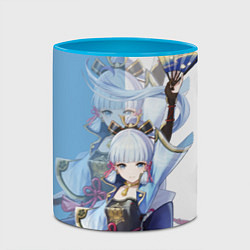 Кружка 3D KAMISATO AYAKA КАМИСАТО АЯКА, цвет: 3D-белый + небесно-голубой — фото 2