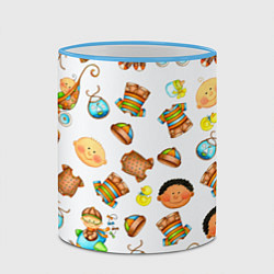 Кружка 3D TEXTURE OF CHILDRENS PICTURES, цвет: 3D-небесно-голубой кант — фото 2