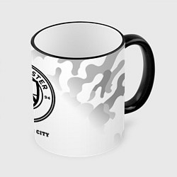 Кружка 3D Manchester City Sport на светлом фоне, цвет: 3D-черный кант