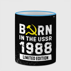 Кружка 3D Born In The USSR 1988 year Limited Edition, цвет: 3D-небесно-голубой кант — фото 2