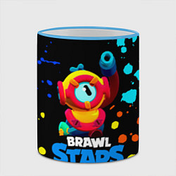 Кружка 3D Отис Otis Brawl Stars, цвет: 3D-небесно-голубой кант — фото 2