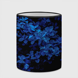 Кружка 3D BLUE FLOWERS Синие цветы, цвет: 3D-черный кант — фото 2