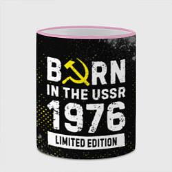 Кружка 3D Born In The USSR 1976 year Limited Edition, цвет: 3D-розовый кант — фото 2