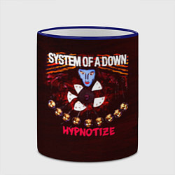 Кружка 3D Hypnotize - System of a Down, цвет: 3D-синий кант — фото 2