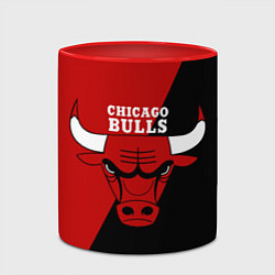 Кружка 3D Chicago Bulls NBA, цвет: 3D-белый + красный — фото 2