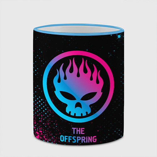 Кружка цветная The Offspring Neon Gradient / 3D-Небесно-голубой кант – фото 2