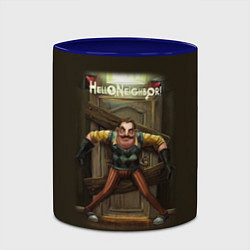 Кружка 3D Привет сосед игра, цвет: 3D-белый + синий — фото 2