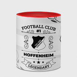 Кружка 3D Hoffenheim Football Club Number 1 Legendary, цвет: 3D-белый + красный — фото 2